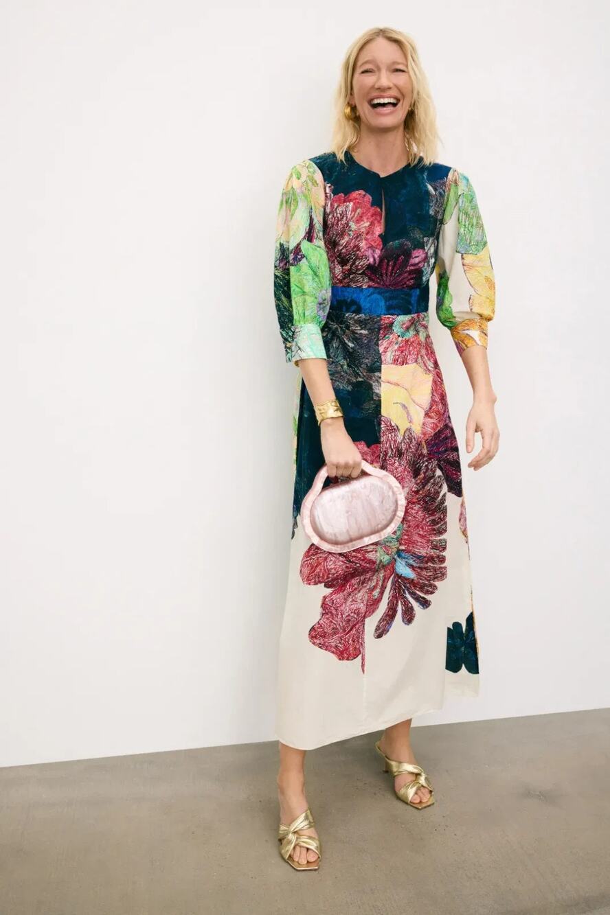 SAAKSHA & KINNI DAISY MIDI DRESS SIZE XS